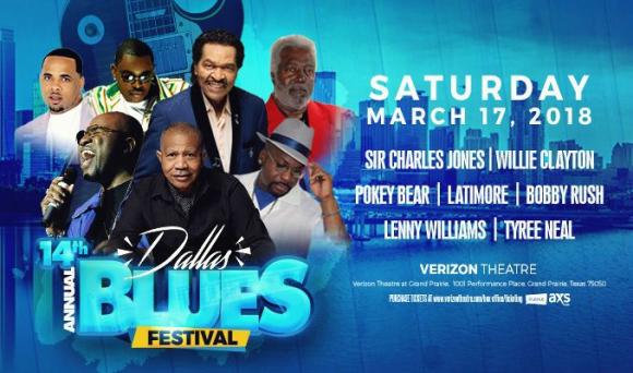 14th Annual Blues Festival: Sir Charles Jones, Willie Clayton, Pokey Bear & Bobby Rush at Verizon Theatre at Grand Prairie