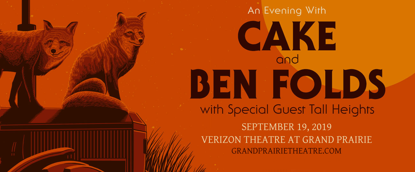 Ben Folds & Cake at Verizon Theatre at Grand Prairie