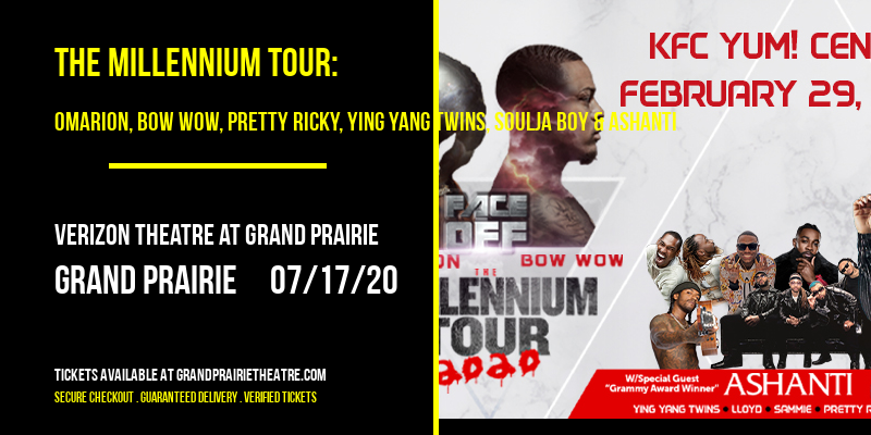 The Millennium Tour: Omarion, Bow Wow, Pretty Ricky, Ying Yang Twins, Soulja Boy & Ashanti at Verizon Theatre at Grand Prairie tickets The Millennium Tour: Omarion, Bow Wow, Pretty Ricky, Ying Yang Twins, Soulja Boy & Ashanti at Verizon Theatre at Grand Prairie