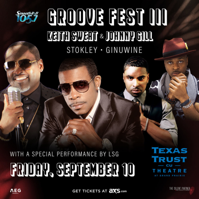 Groove Fest III: Keith Sweat & Johnny Gill at Verizon Theatre at Grand Prairie