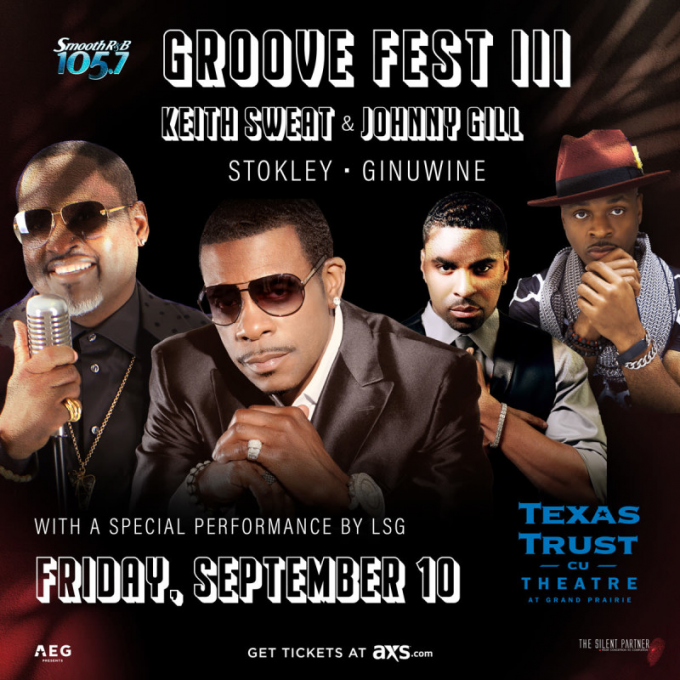 Groove Fest III Keith Sweat & Johnny Gill Tickets 10th September