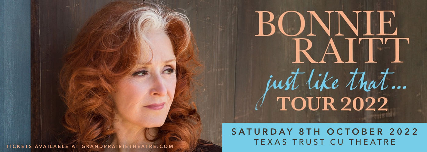 Bonnie Raitt at Texas Trust CU Theatre tickets Bonnie Raitt at Texas Trust CU Theatre