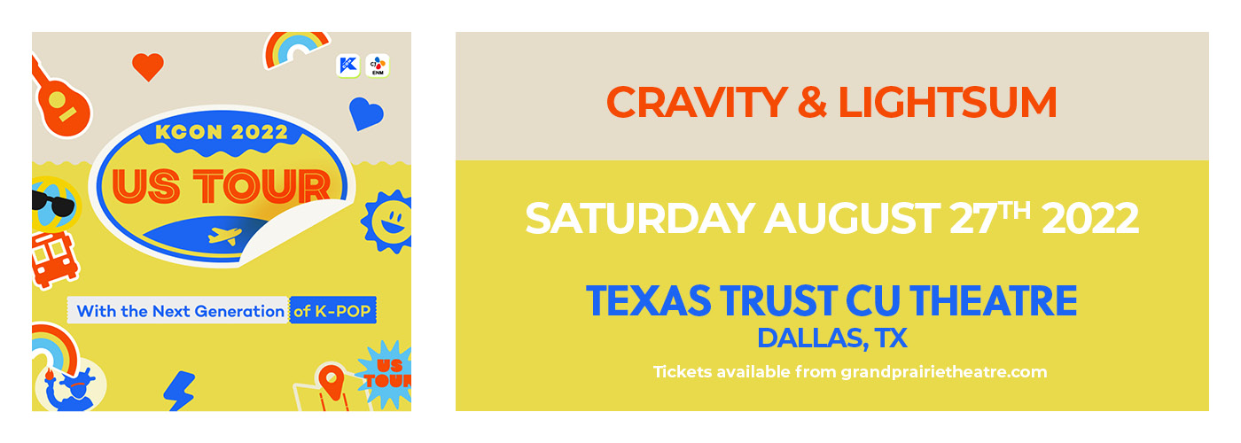 Kcon Tour Dallas with Cravity & Lightsum at Texas Trust CU Theatre tickets Kcon Tour Dallas with Cravity & Lightsum at Texas Trust CU Theatre