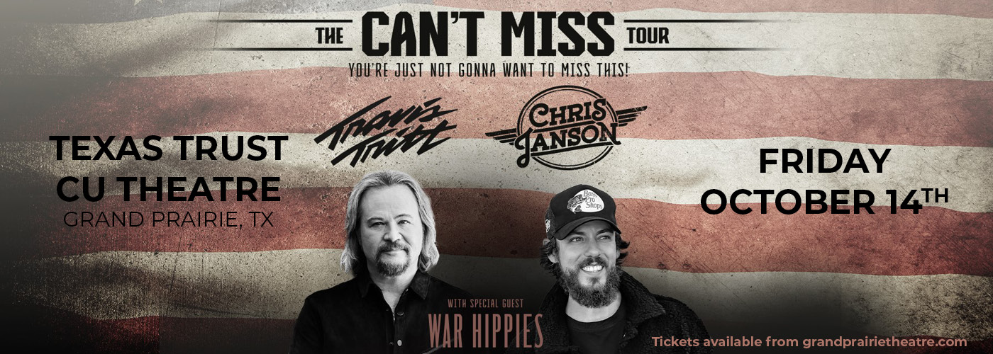 Travis Tritt & Chris Janson: The Can't Miss Tour at Texas Trust CU Theatre tickets Travis Tritt & Chris Janson: The Can't Miss Tour at Texas Trust CU Theatre