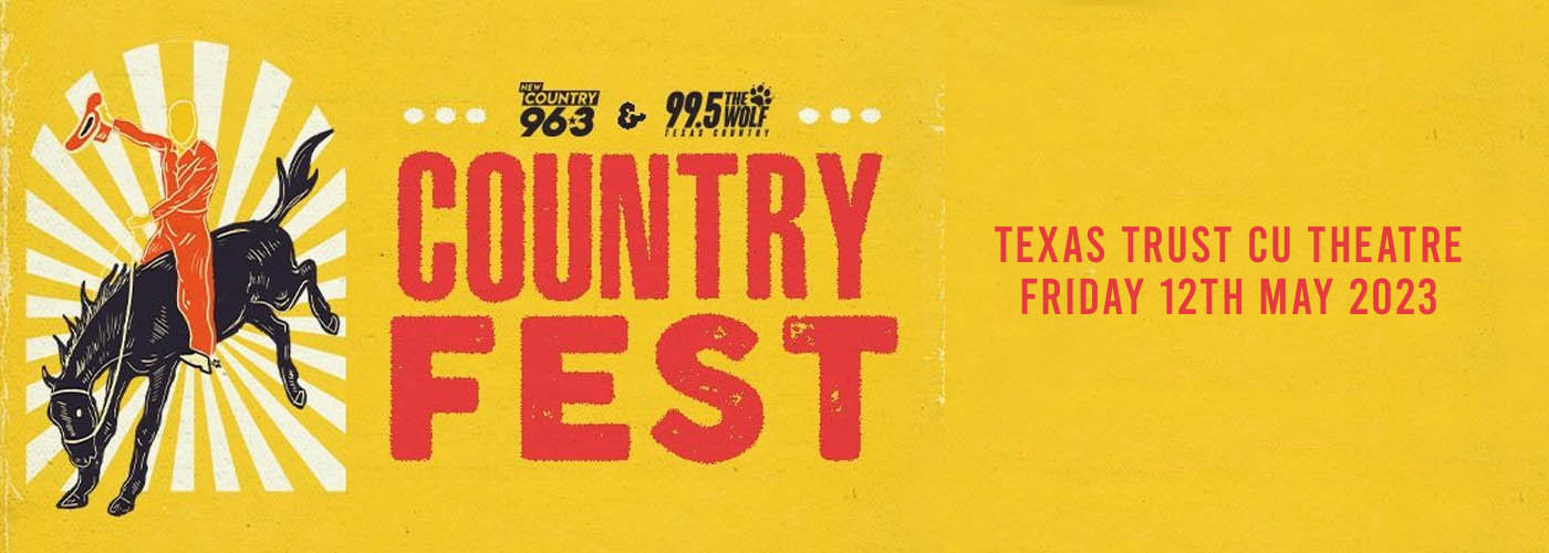 New Country 96.3 Country Fest at Texas Trust CU Theatre tickets New Country 96.3 Country Fest at Texas Trust CU Theatre