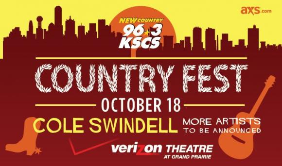 KSCS Country Fest: Cole Swindell at Verizon Theatre at Grand Prairie