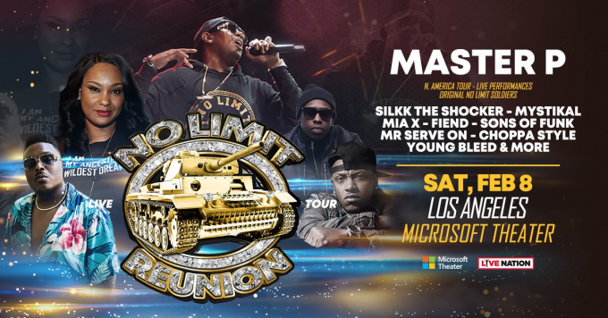 No Limit Reunion Tour: Master P, Mystikal, Silkk The Shocker, Mia X & Fiend at Verizon Theatre at Grand Prairie