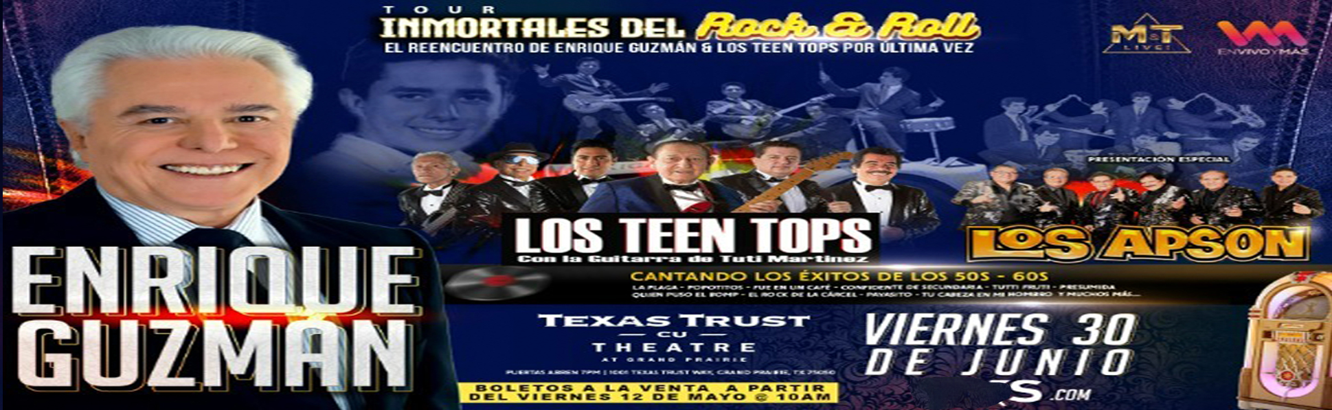 Enrique Guzman at Texas Trust CU Theatre tickets Enrique Guzman at Texas Trust CU Theatre