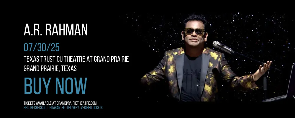 A.R. Rahman at Texas Trust CU Theatre at Grand Prairie